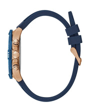 Guess Men’s Quartz Silicone Strap Blue Dial 43mm Watch GW0211G4