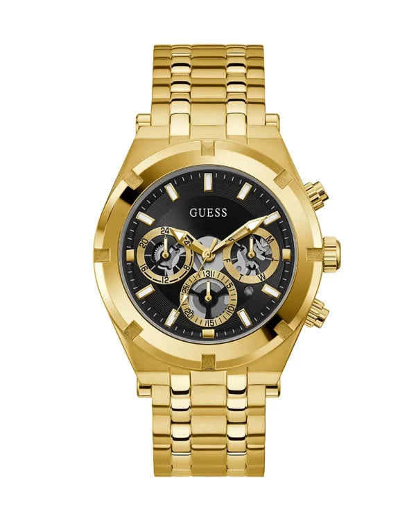 Guess Men’s Quartz Stainless Steel Black Dial 44mm Watch GW0260G2