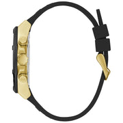 Guess Men’s Quartz Black Silicone Strap Black Dial 44mm Watch GW0263G1