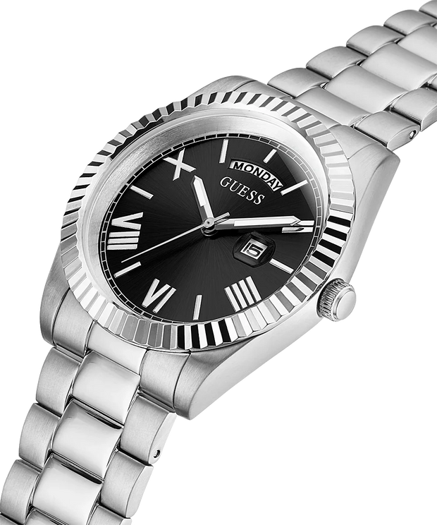 Guess Men’s Quartz Stainless Steel Black Dial 42mm Watch GW0265G1