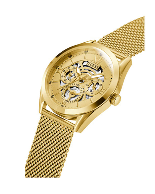 Guess Men’s Quartz Gold Stainless Steel Gold Dial 42mm Watch GW0368G2