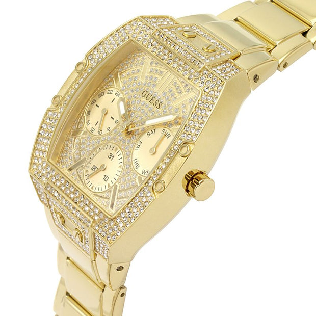 Guess Women’s Quartz Gold Stainless Steel Gold Dial 38mm Watch GW0104L2