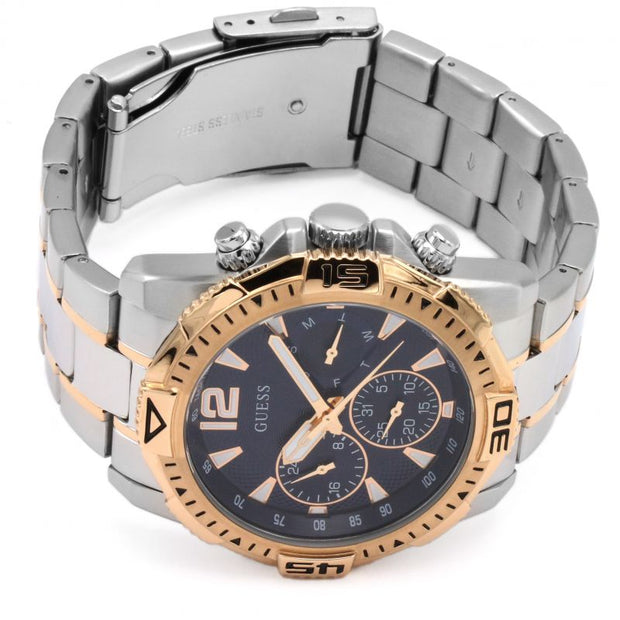 Guess Men’s Quartz Stainless Steel Blue Dial 43mm Watch GW0056G5