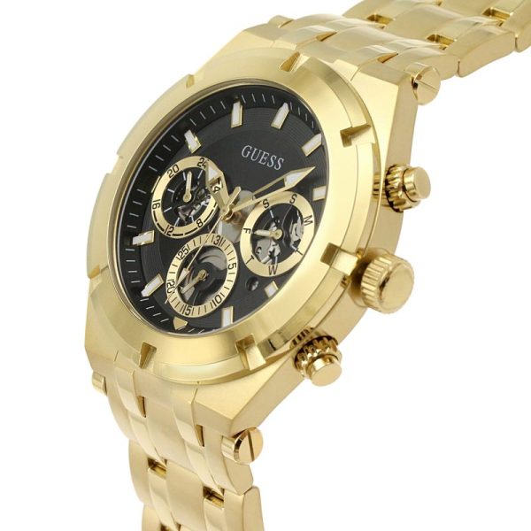 Guess Men’s Quartz Stainless Steel Black Dial 44mm Watch GW0260G2