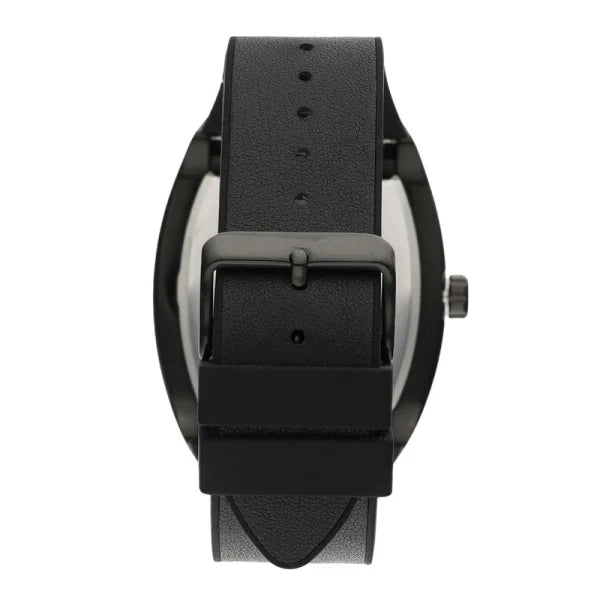 Guess Men’s Quartz Black Silicone & Leather Strap Black Dial 43mm Watch GW0386G1