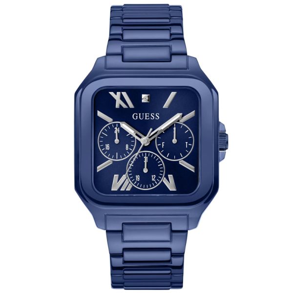 Guess Men’s Quartz Blue Stainless Steel Blue Dial 42mm Watch GW0631G3