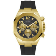 Guess Men’s Quartz Black Silicone Strap Black Dial 46mm Watch GW0583G2