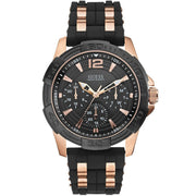 Guess Men’s Quartz Black Silicone Strap Black Dial 43mm Watch W0366G3