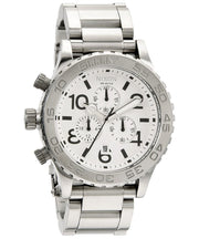 Nixon Men's A037-100 Stainless-Steel Analog White Dial Watch