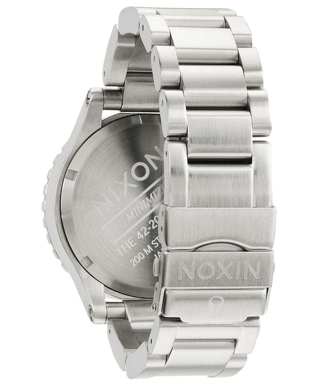 Nixon Men's A037-100 Stainless-Steel Analog White Dial Watch