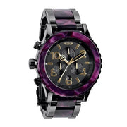 42-20 chronograph gunmetal velvet unisex watch women's watch a037-1345