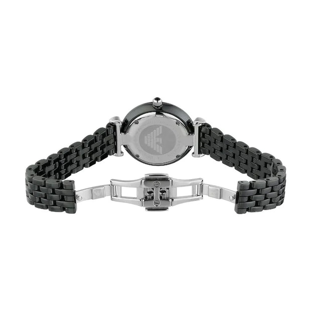 Emporio Armani Women’s Analog Ceramic Black Dial 32mm Watch AR1487