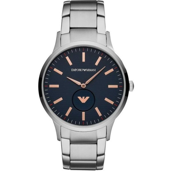 Emporio Armani Men’s Quartz Stainless Steel Blue Dial 43mm Watch AR11137