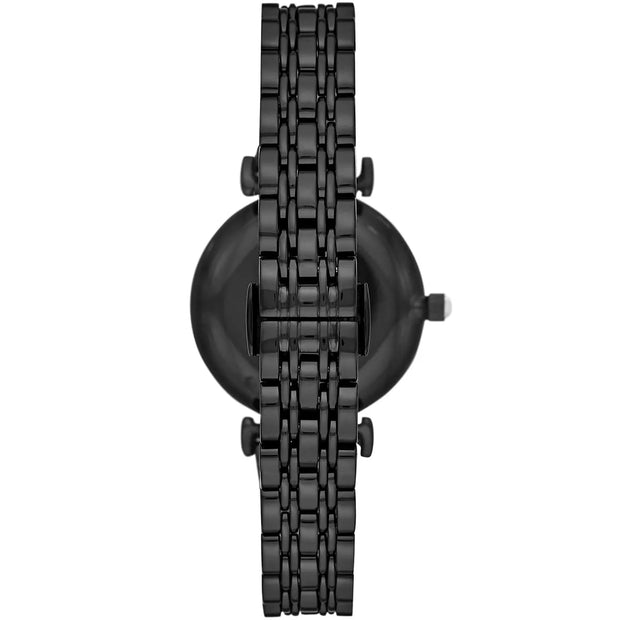 Emporio Armani Women’s Analog Stainless Steel Black Dial 32mm Watch AR11268