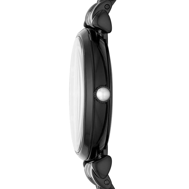 Emporio Armani Women’s Analog Stainless Steel Black Dial 32mm Watch AR11268