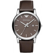 Emporio Armani Men’s Quartz Leather Strap Brown Dial 41mm Watch AR1729