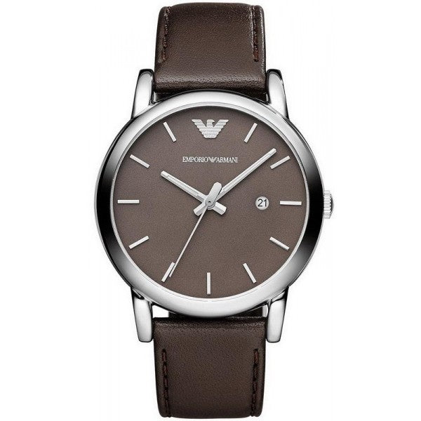 Emporio Armani Men’s Quartz Leather Strap Brown Dial 41mm Watch AR1729