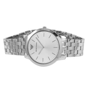 Emporio Armani Men’s Quartz Stainless Steel Silver Dial 40mm Watch AR1745
