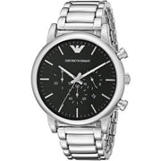 Emporio Armani Men’s Chronograph Quartz Stainless Steel Black Dial 46mm Watch AR1894
