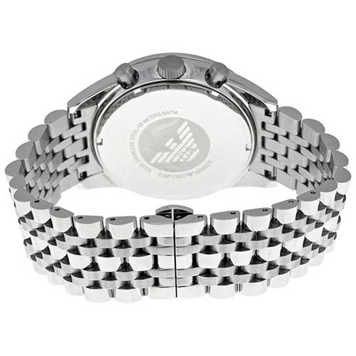 Emporio Armani Men’s Quartz Stainless Steel Silver Dial 46mm Watch AR6073