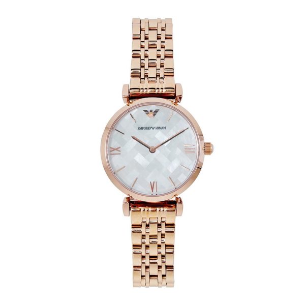 Emporio Armani Women’s Analog Stainless Steel Mother of Pearl Dial 32mm Watch AR11110