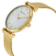 Emporio Armani Women’s Quartz Stainless Steel Gold Dial 32mm Watch AR1957