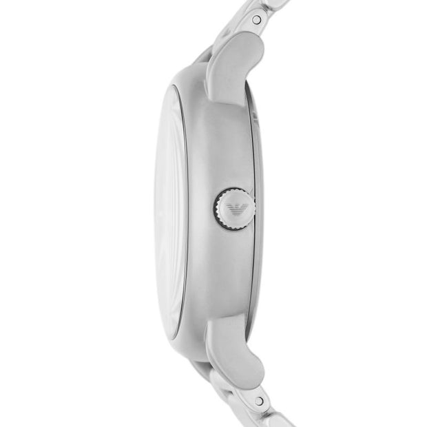Emporio Armani Men’s Automatic Silver Stainless Steel Black Dial 43mm Watch AR60021