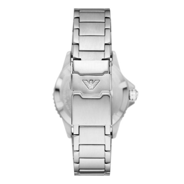 Emporio Armani Men’s Quartz Silver Stainless Steel Blue Dial 42mm Watch AR11590