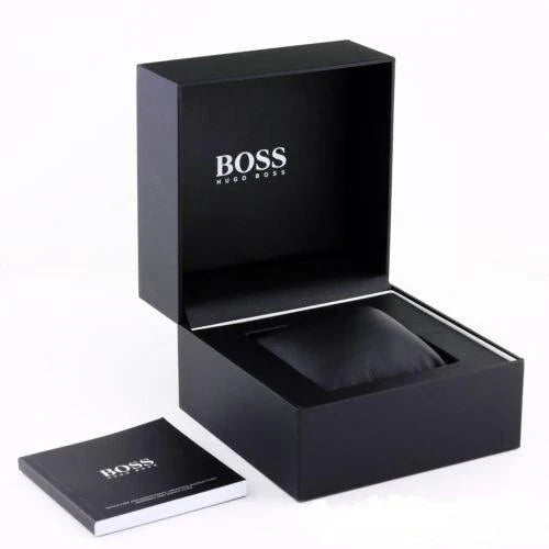 Hugo Boss Men’s Chronograph Quartz Stainless Steel Black Dial 48mm Watch 1513742