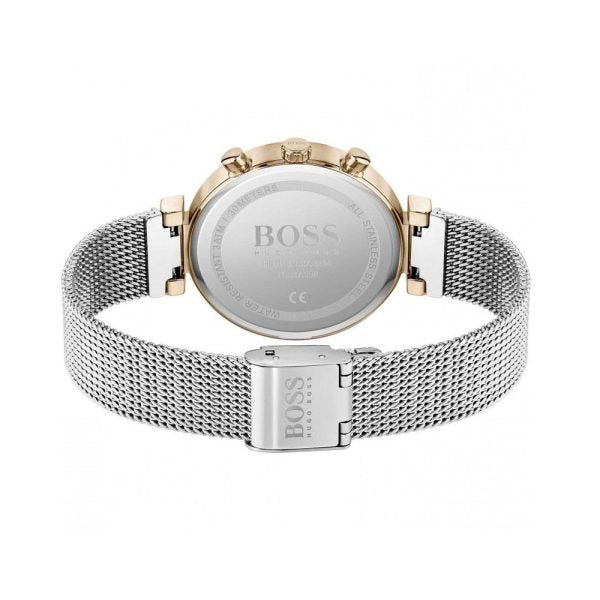 Hugo Boss Women’s Quartz Stainless Steel Silver Dial 36 Watch 1502551