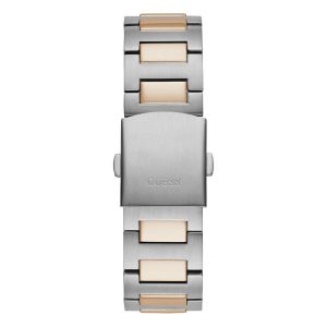 Guess Men’s Quartz Two Tone Stainless Steel Blue Dial 42mm Watch GW0572G4