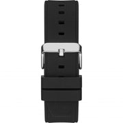 Guess Men’s Quartz Black Silicone Strap Black Dial 46mm Watch GW0334G1