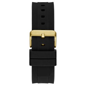 Guess Men’s Quartz Black Silicone Strap Black Dial 46mm Watch GW0583G2