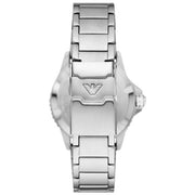 Emporio Armani Men’s Quartz Silver Stainless Steel Black Dial 42mm Watch AR11589