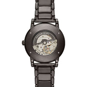 Emporio Armani Men’s Automatic Grey Stainless Steel Black Dial 43mm Watch AR60010
