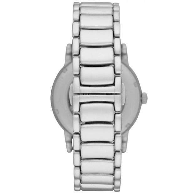 Emporio Armani Men’s Automatic Silver Stainless Steel Black Dial 43mm Watch AR60021