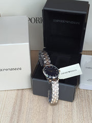 Emporio Armani Women’s Quartz Stainless Steel Blue Dial 32mm Watch AR11092