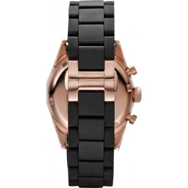 Emporio Armani Women’s Quartz Silicone Strap Black Dial 38mm Watch AR5906