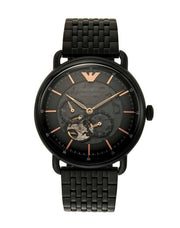 Emporio Armani Men’s Automatic Stainless Steel Black Dial 43mm Watch AR60025