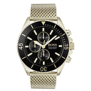 Hugo Boss Men’s Chronograph Quartz Stainless Steel Black Dial 48mm Watch 1513703