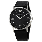Emporio Armani Men’s Quartz Leather Strap Black Dial 41mm Watch AR11013