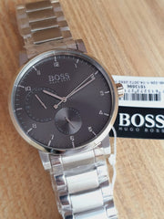 Hugo Boss Men’s Analog Stainless Steel Grey Dial 42mm Watch 1513596