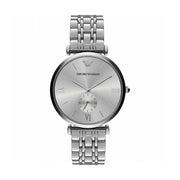 Emporio Armani Men’s Analog Stainless Steel Silver Dial 40mm Watch AR1819