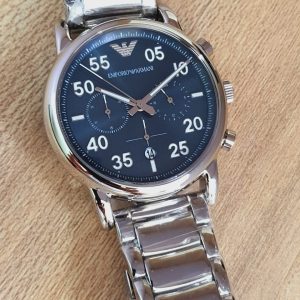 Emporio Armani Men’s Chronograph Quartz Stainless Steel Blue Dial 42mm Watch AR11132