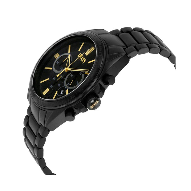 Hugo Boss Men’s Chronograph Quartz Stainless Steel Black Dial 45mm Watch 1513277
