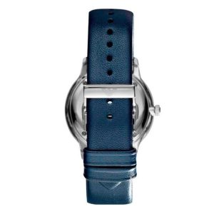 Emporio Armani Men’s Quartz Leather Strap Blue Dial 40mm Watch AR1647