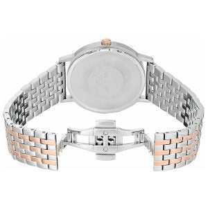 Emporio Armani Men’s Quartz Stainless Steel Silver Dial 40mm Watch AR11093