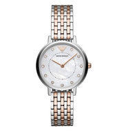 Emporio Armani Women’s Quartz Stainless Steel Mother of Pearl Dial 28mm Watch AR11094