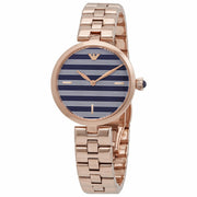 Emporio Armani Women’s Quartz Stainless Steel Blue & Grey Dial 32mm Watch AR11220