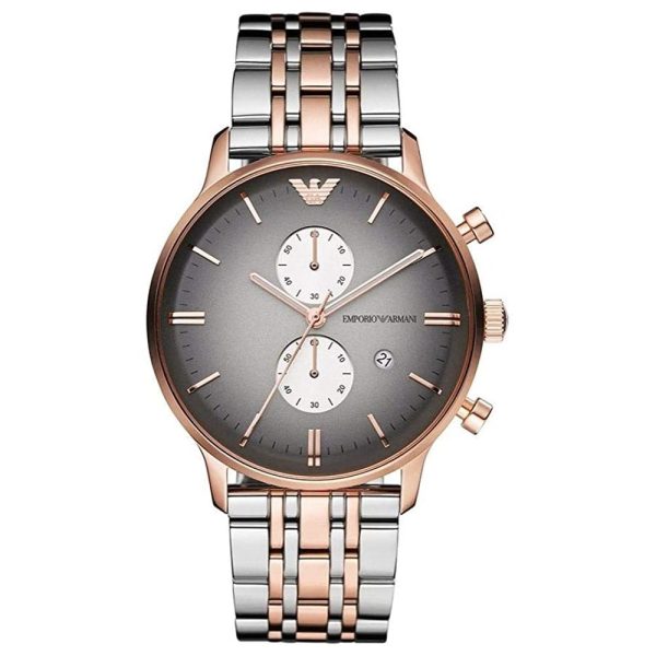 Emporio Armani Men’s Chronograph Quartz Two-tone Stainless Steel 43mm Watch AR1721